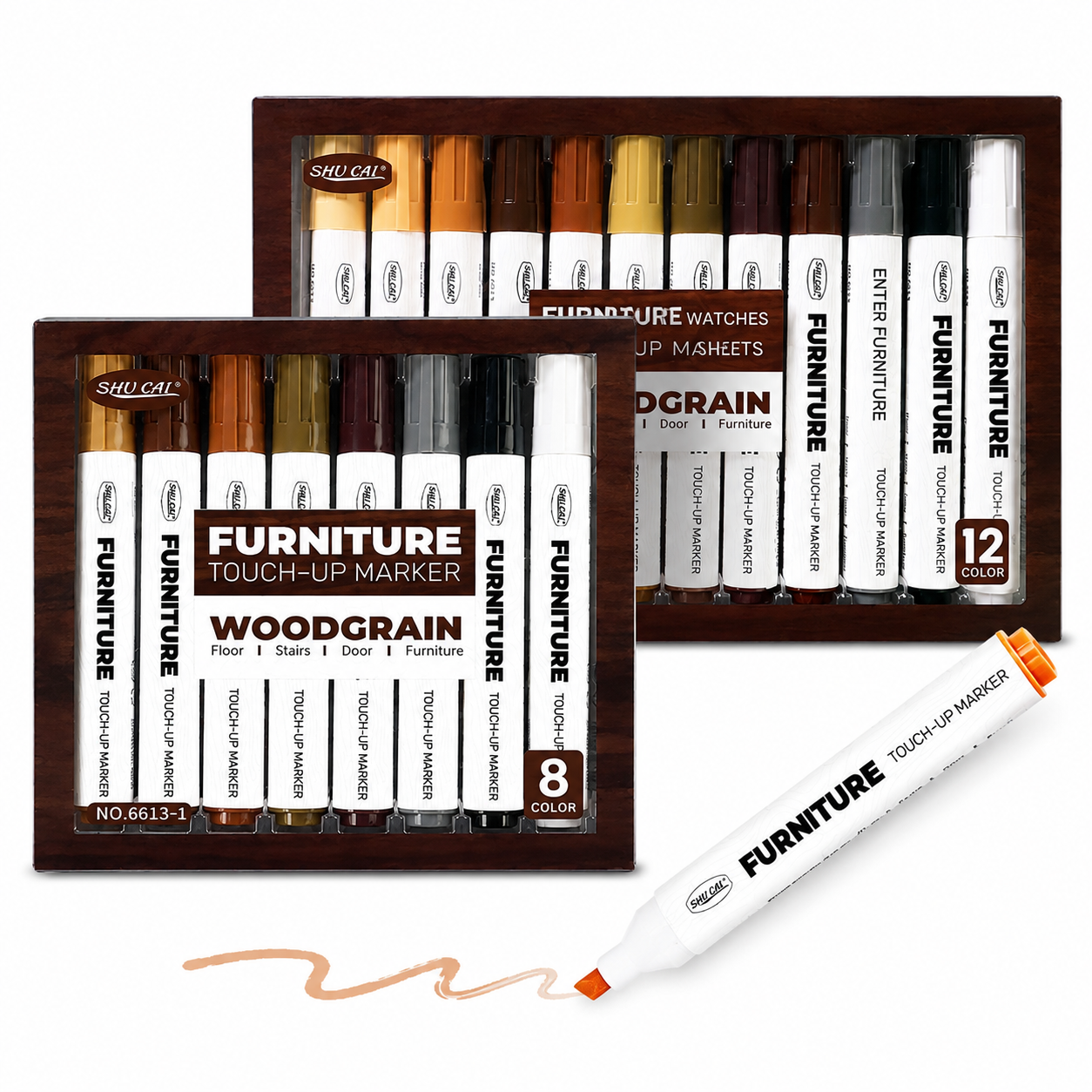 8 PCS Furniture Touch Up Marker Pen Set