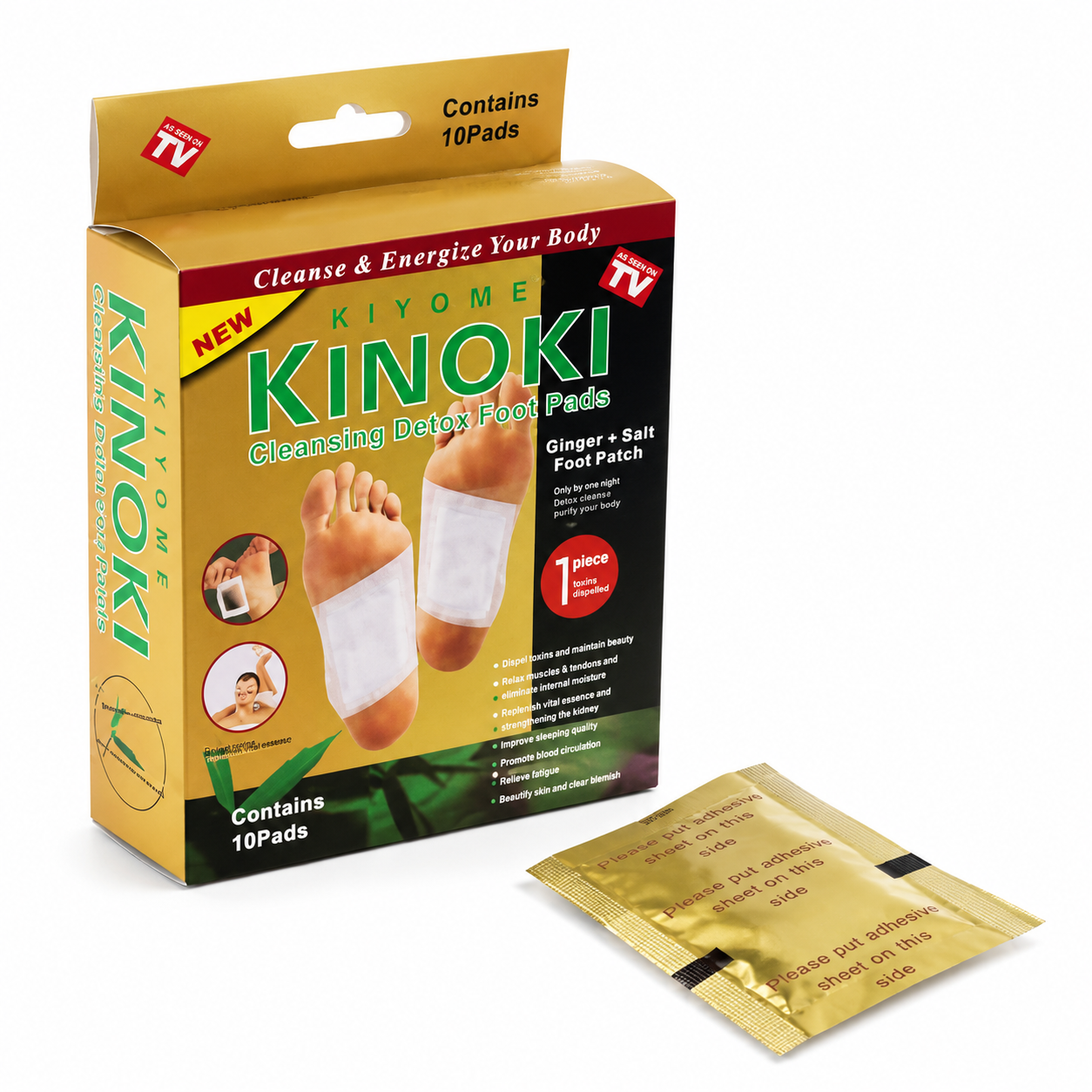 Golden Kinoki Patch 10 Pcs